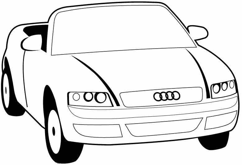 Audi cars | Coloring pages for children 4, 5, 6, 7, 8 years old: 34 coloring pages