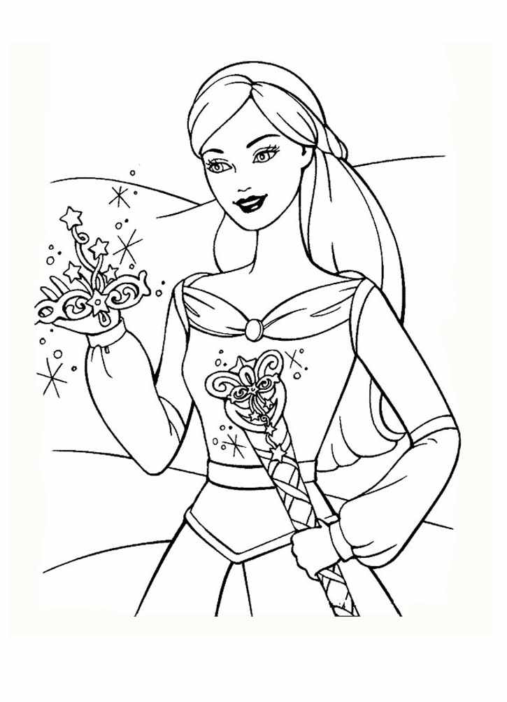 Раскраски Барби (Barbi coloring pages). Раскраски для девочек Барби скачать