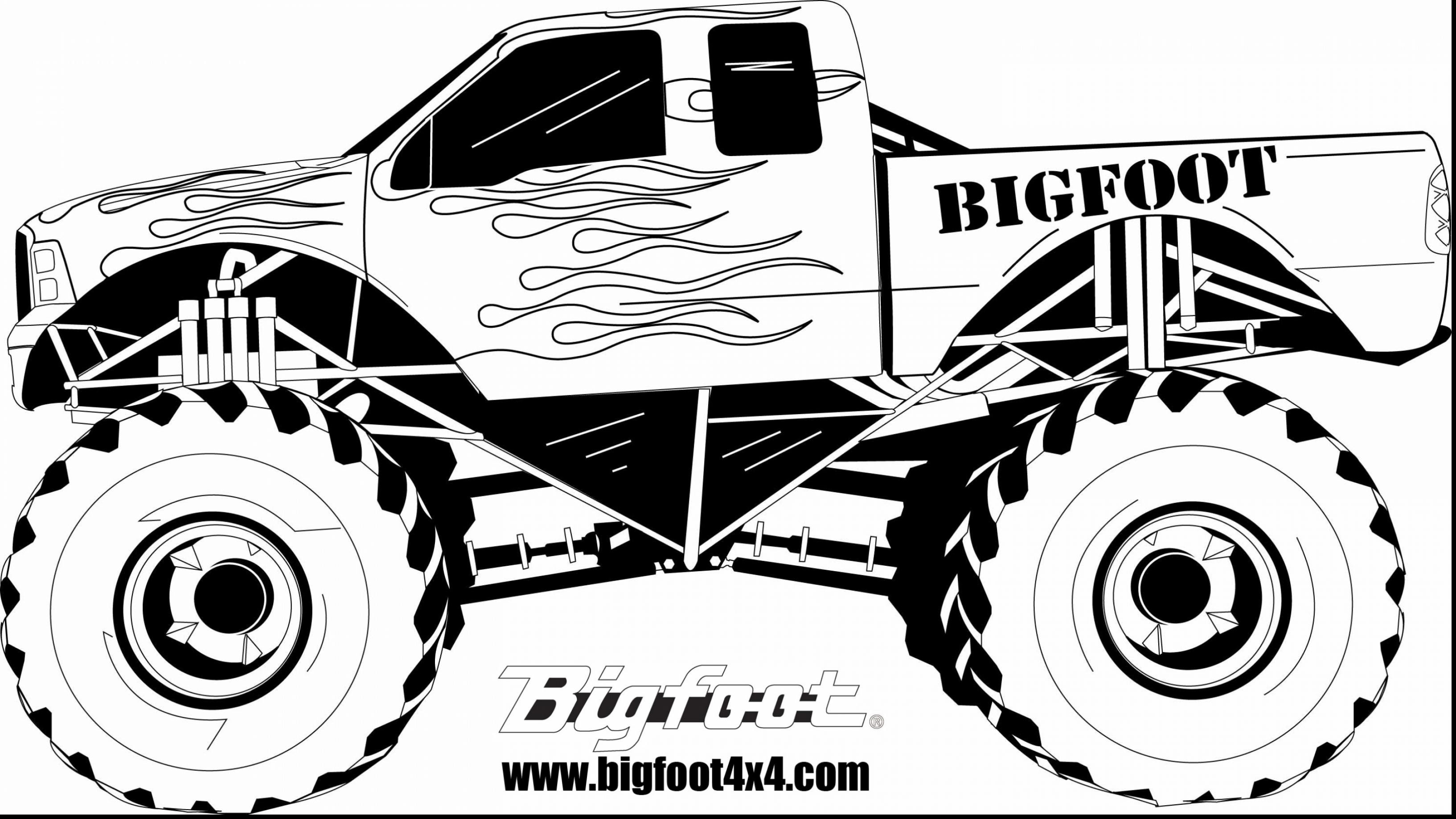 Monster truck coloring