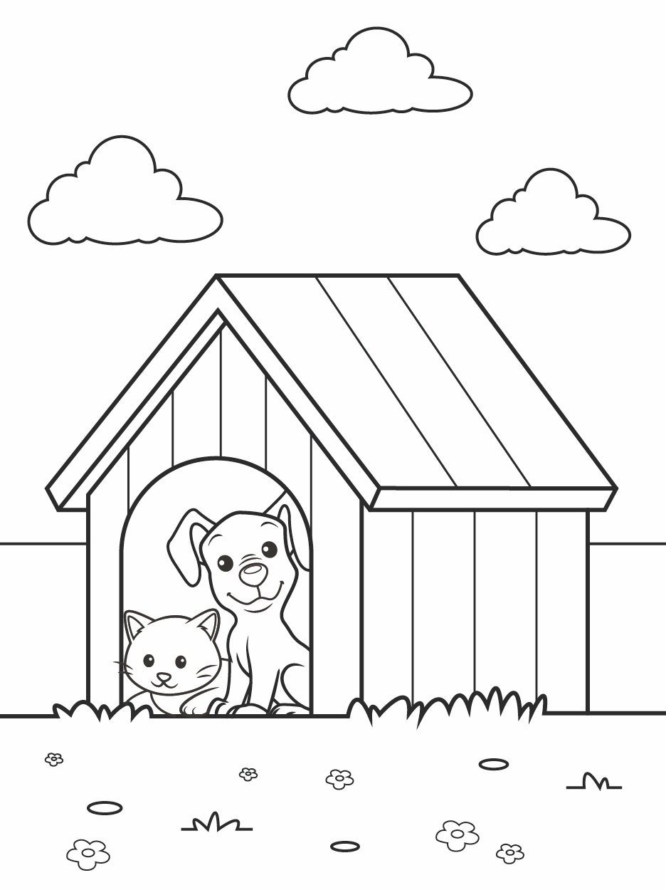 Dog Coloring Book