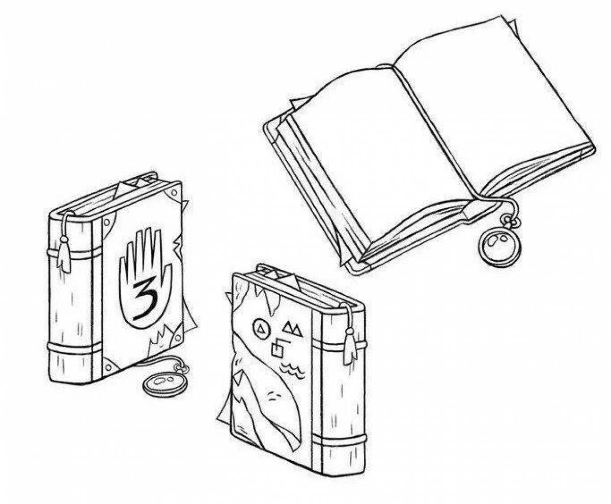 Раскраски Дневник Гравити Фолз - распечатать, скачать