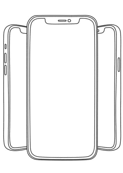 Раскраски Айфон - распечатать в формате А4 | Раскраски, Наклейки для ноутбука, Раскраски для печати