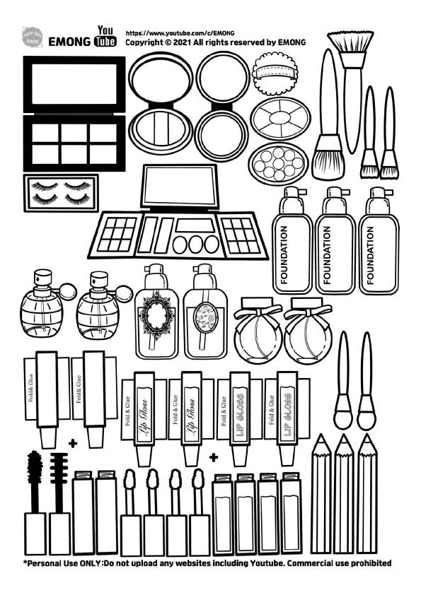 Распечатать косметику для бумажной уточки. Бумажная косметика для срисовки. Бумажная косметика раскраска. Бумажная косметика для распечатки. Схемы бумажной косметики.