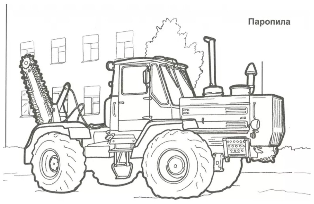 Раскраска Погрузчик для малышей распечатать бесплатно