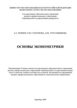 Основы эконометрики - А. Г. Реннер - скачать бесплатно