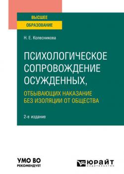 Психологическое сопровождение осужденных, отбывающих наказание без изоляции от общества 2-е изд., пер. и доп. Учебное пособие для вузов - Наталья Евгеньевна Колесникова - скачать бесплатно