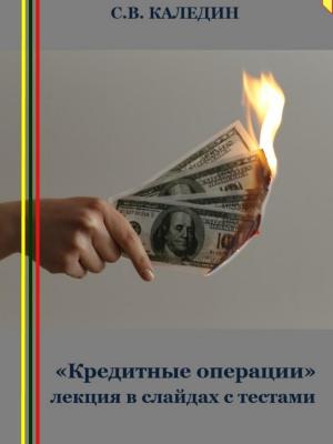 «Кредитные операции» лекция в слайдах с тестами - Сергей Каледин - скачать бесплатно
