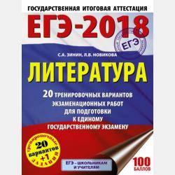 Литература. Подготовка к ЕГЭ в 2018 году. Диагностические работы - С. А. Зинин - скачать бесплатно