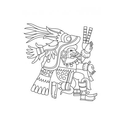 Раскраски Ацтеки - распечатать, скачать бесплатно
