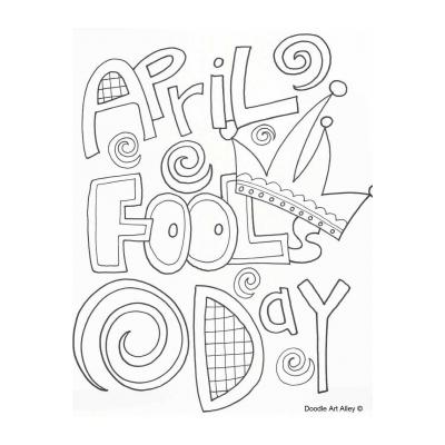 Раскраски День Смеха - 1 апреля - распечатать, скачать бесплатно