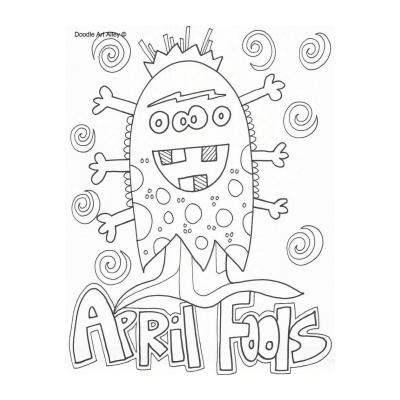 Раскраски День Смеха - 1 апреля - распечатать, скачать бесплатно