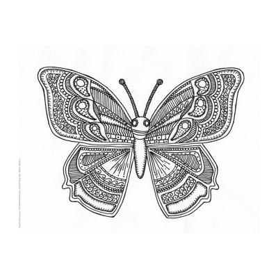 Раскраски Бабочка Антистресс - распечатать, скачать бесплатно
