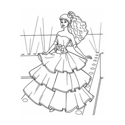 Раскраска Барби — Принцесса