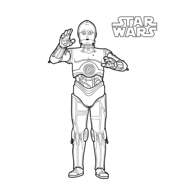 Раскраски C-3PO - распечатать, скачать бесплатно