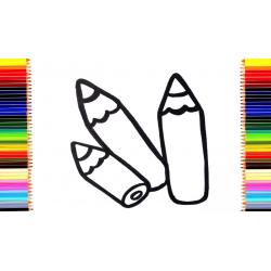 Раскраски цветные карандаши - распечатать, скачать бесплатно
