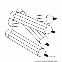 Раскраски цветные карандаши - распечатать, скачать бесплатно