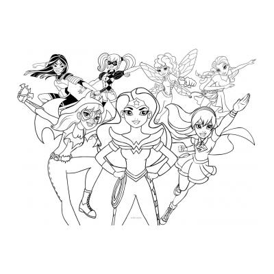 Раскраски DC Super Hero Girls - распечатать, скачать бесплатно