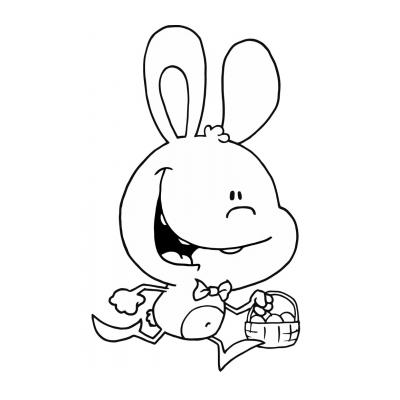 Раскраски Пасхальный кролик - распечатать, скачать бесплатно