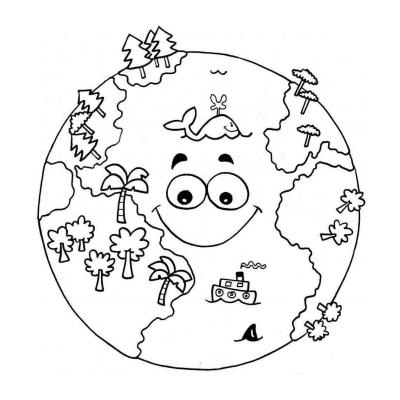 раскраска-рисунок экология для детей дошкольного возраста