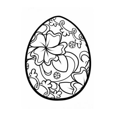 Раскраски пасхальные яйца