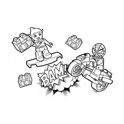 Раскраски Лего Человек Паук - распечатать, скачать бесплатно