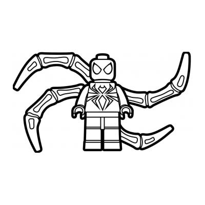 Раскраски Лего Человек Паук - распечатать, скачать бесплатно