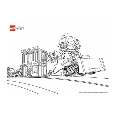 Раскраски Лего Сити - распечатать, скачать бесплатно
