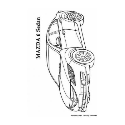  раскраска мазда сх 5