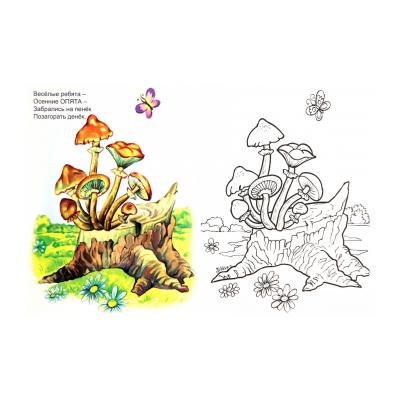 Раскраски Опята - распечатать, скачать бесплатно