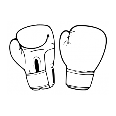 Раскраски Боксерские перчатки - распечатать, скачать бесплатно