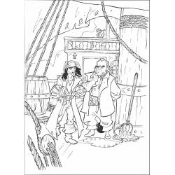 Раскраска Пираты Карибского Моря