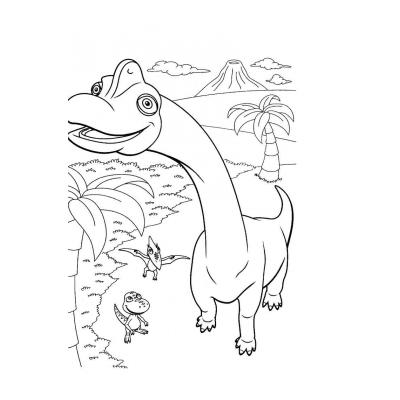 Раскраски Поезд Динозавров - распечатать, скачать бесплатно