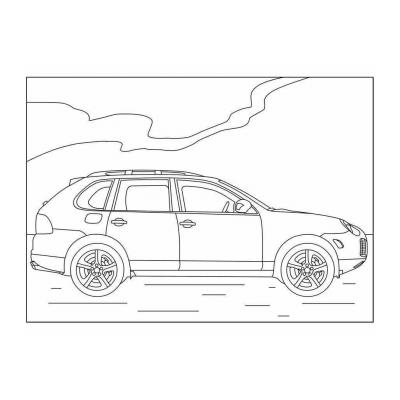  картинки для рисования машины порше