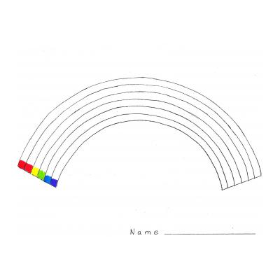 Раскраска радуга