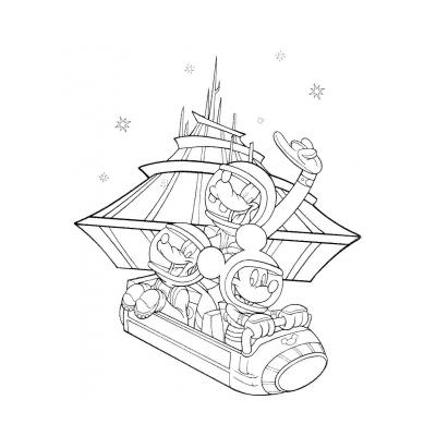 раскраска космос для детей 3 - 4 лет