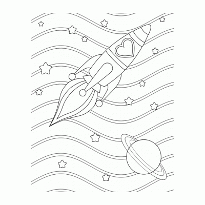 Раскраски Ракета - распечатать, скачать бесплатно