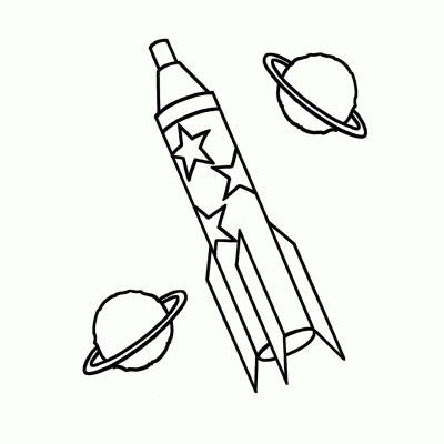 Раскраски День Космонавтики - распечатать, скачать бесплатно