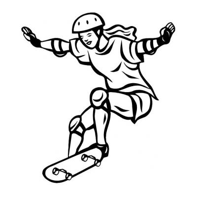 Раскраски Скейт парк - распечатать, скачать бесплатно