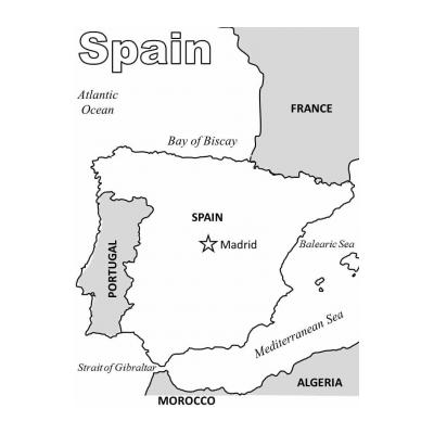 Раскраски Испания - распечатать, скачать бесплатно