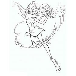  Раскраска Winx Club Стелла