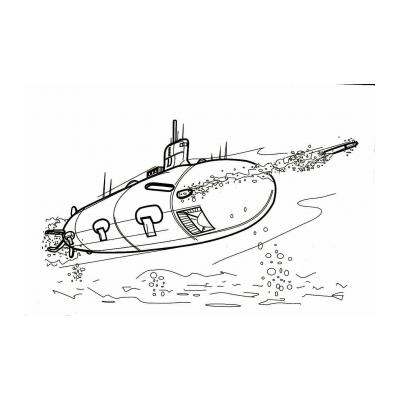 Раскраски Подводная Лодка - распечатать, скачать бесплатно