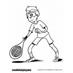 Раскраска Теннис