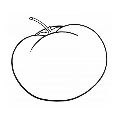  картинка раскраска помидор