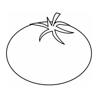  рисунок помидора для раскрашивания