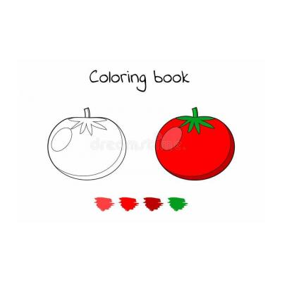  помидор раскраска для детей 2 3 лет