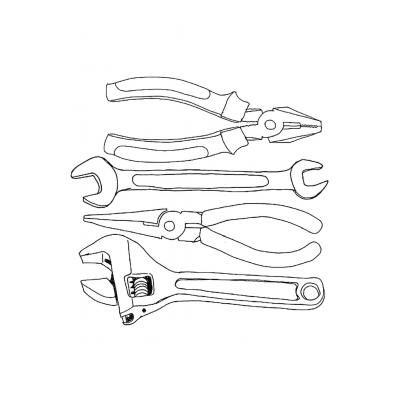Раскраски Инструменты - распечатать, скачать бесплатно