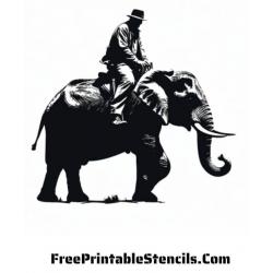 Трафареты слона для вырезания из бумаги - распечатать, скачать бесплатно