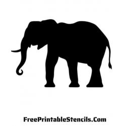 Трафареты слона для вырезания из бумаги - распечатать, скачать бесплатно