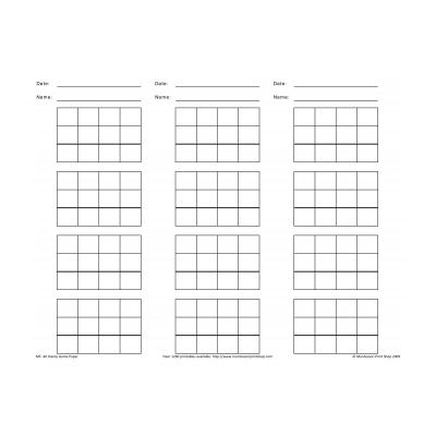Пустые карточки - шаблоны для примеров на сложение и вычитание в столбик - распечатать, скачать бесплатно